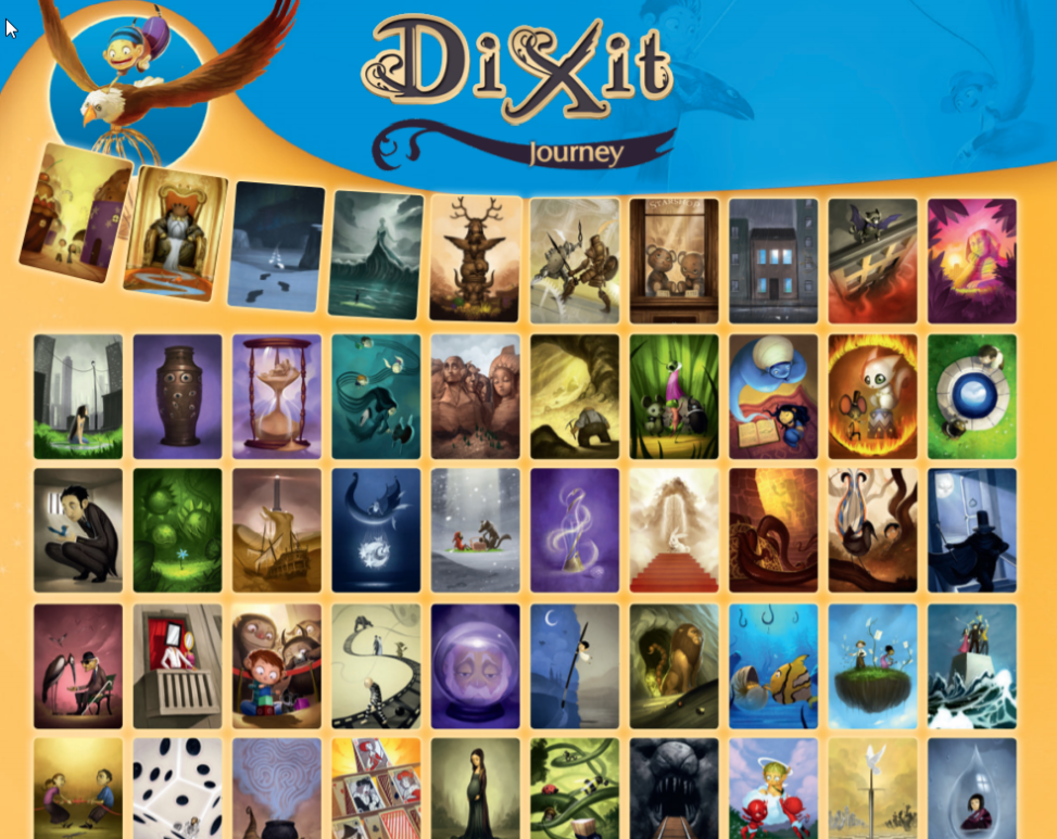 Dixit Erweiterungen Set – Journey + Revelations + Harmonies, Je 84 Karten, Für 3-6 Spieler Ab 8 Jahren